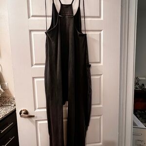NWO TAGS: FREE PEOPLE MOVEMENT HOT SHOT ONESIE IN WASHED BLACK XS